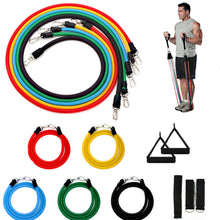 Load image into Gallery viewer, 11Pcs/Set Adjustable Rubber Band Resistance Crossfit Band Gym Elastic Fit Banda Deportiva musculation Exercise Fitnes Latex Tube
